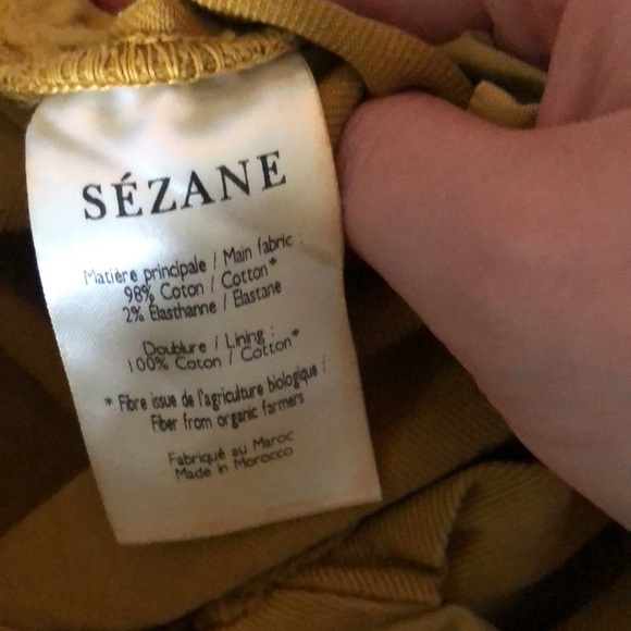 Sezane Austin trousers, ochre, size 34 or US 2 pants - Picture 7 of 10